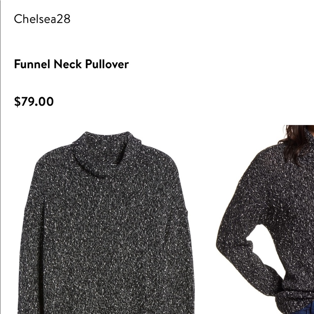 Chelsea28 funnel neck pullover